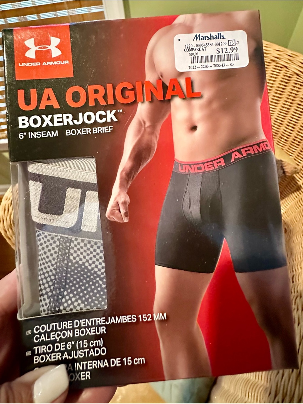 NWT Under Armour UA Original Boxerjock 6" Inseam Boxer Brief - seasonal print